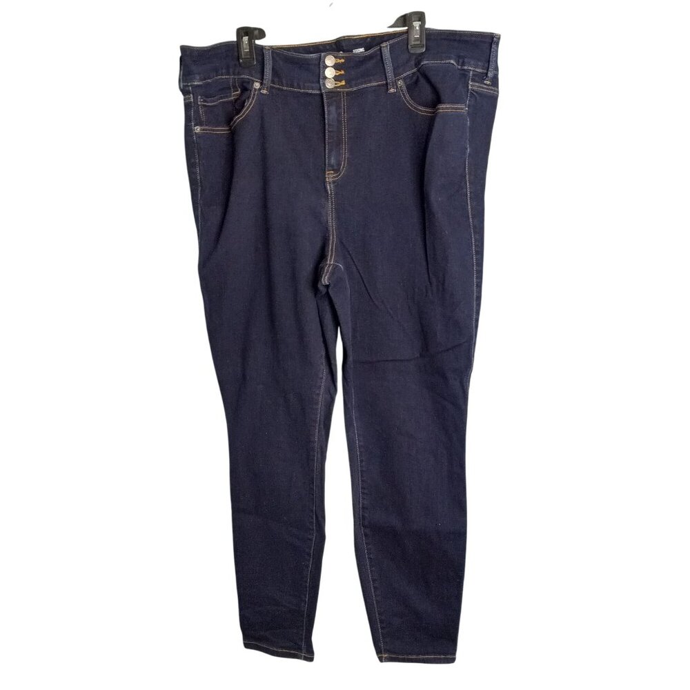 Torrid Size 24T Jegging Womens Super Soft Dark Wash Denim Blue Stretch